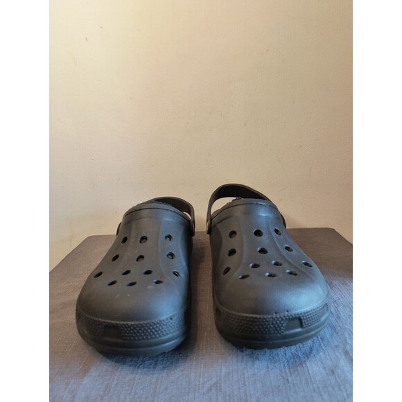 crocs 16244 Black Lined Clogs Men\'s Size 10 Women\'s 12 Dual Comfort Classic main image 4